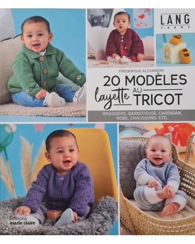 Layette, 20 modèles au tricot éditions Marie Claire